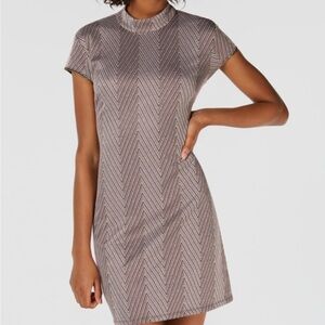 Teeze Me Mini Dress Mock Neck Raglan